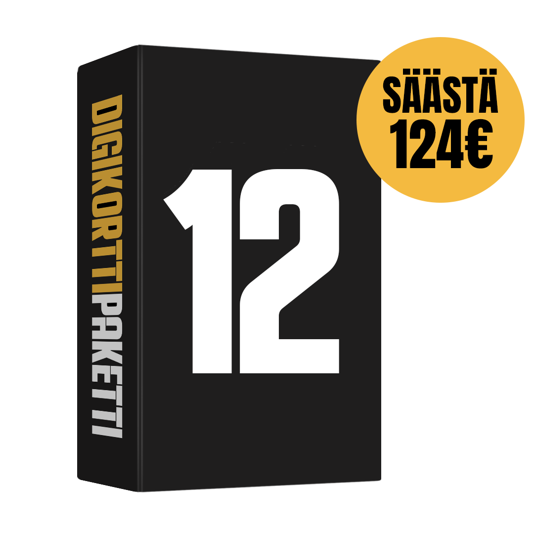 Kimpassakortit Digikorttipaketti (12 eri korttipeliä)