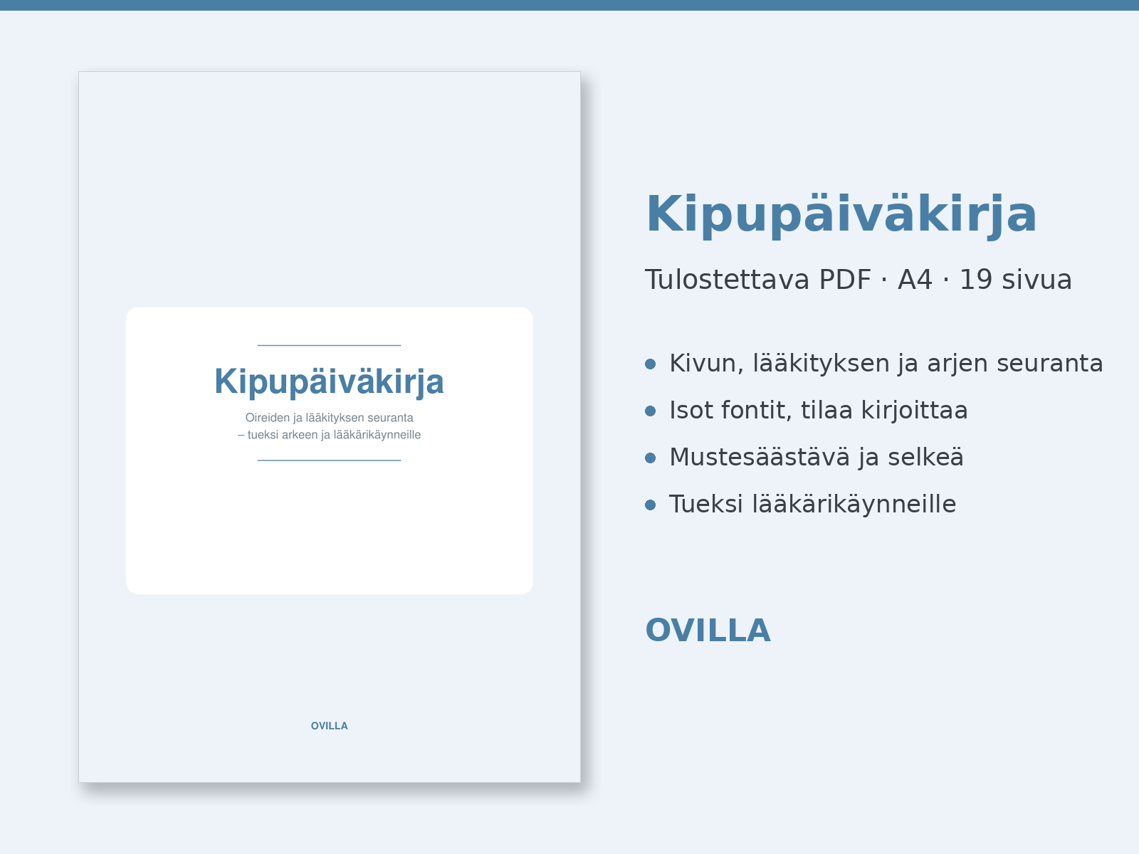 kipupäiväkirja
